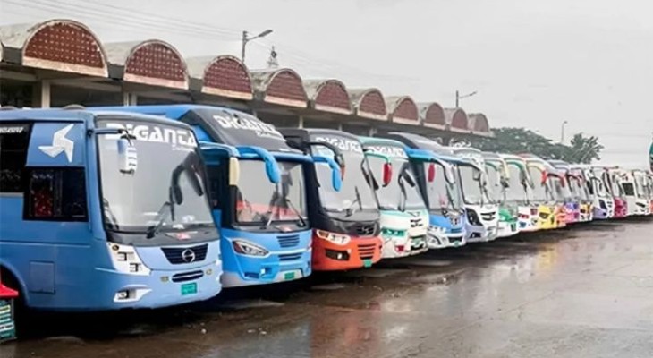 ঢাকা-টেকনাফ রুটে বাসভাড়া বাড়ল ৬৫ টাকা